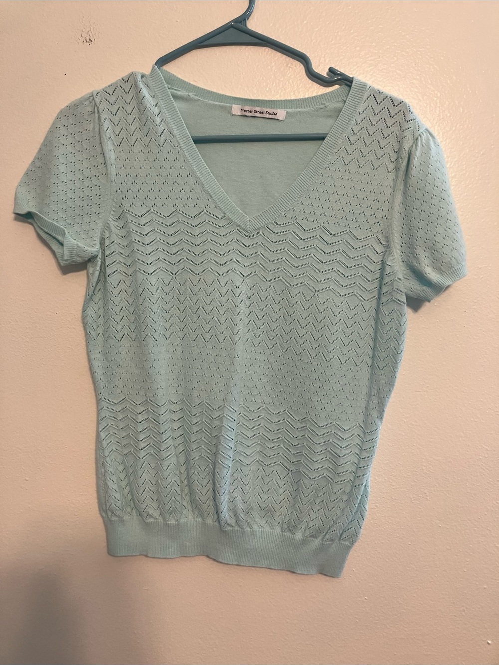 Mercer Street Studio Mint Green Knit Top